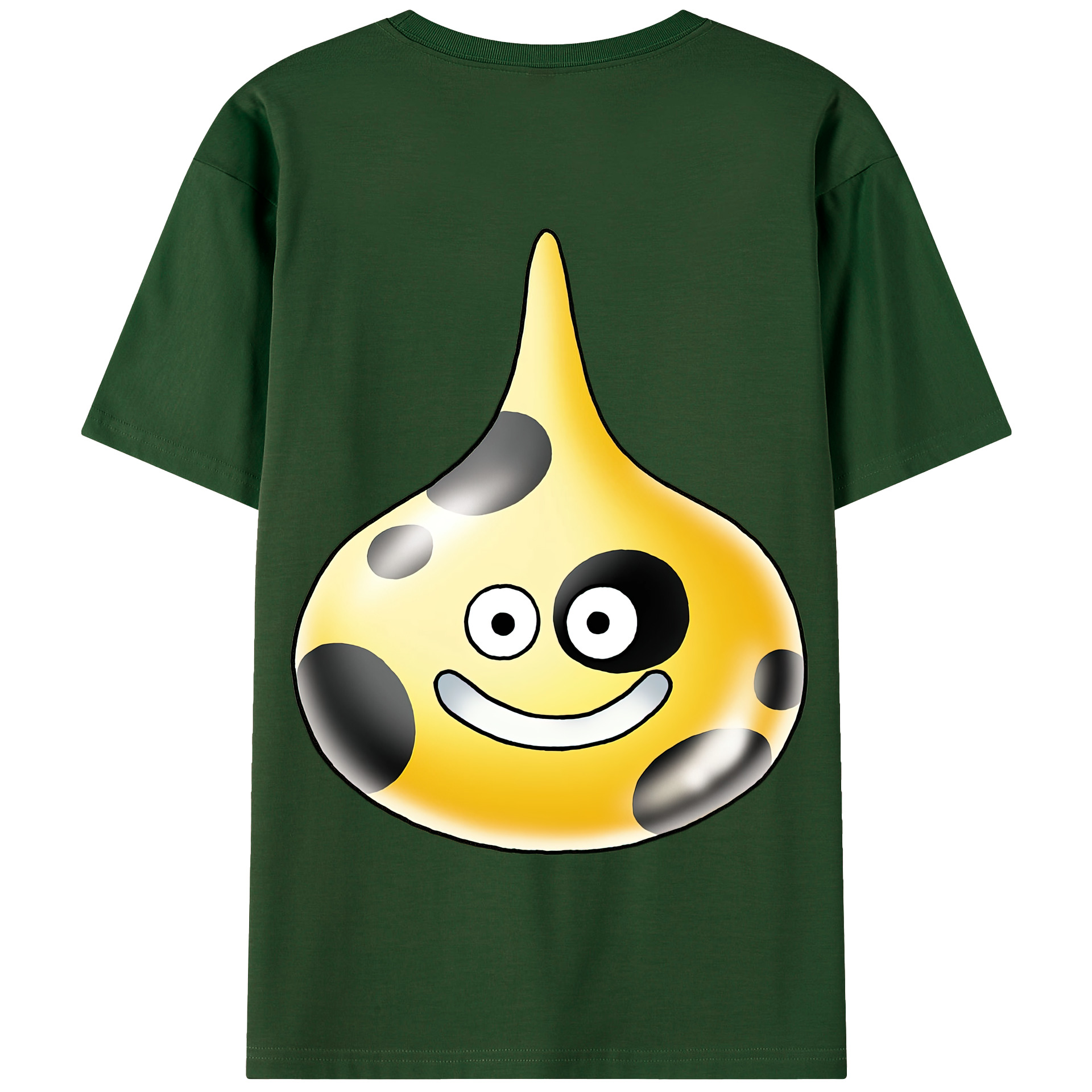 （画像用） ドラゴンクエスト Doragon Kuesuto Dragon Quest 綿100％半袖Tシャツ（背面プリント）